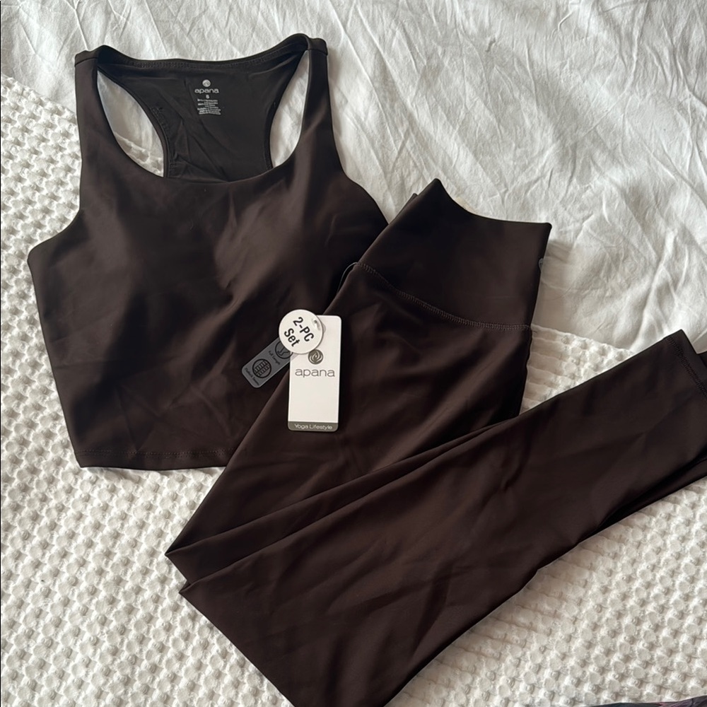 Apana Brown Activewear Set